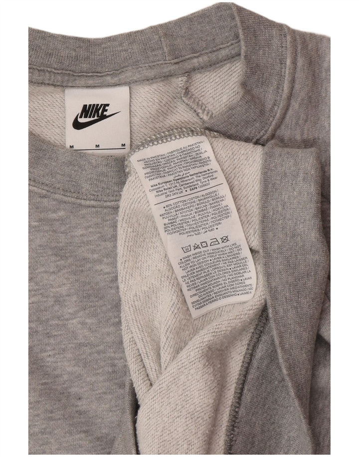 Moletom feminino Nike Jumper UK 14 médio cinza algodão