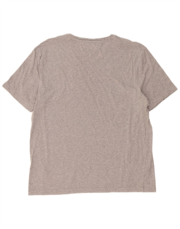 Camiseta masculina Tommy Hilfiger Top XL algodão cinza