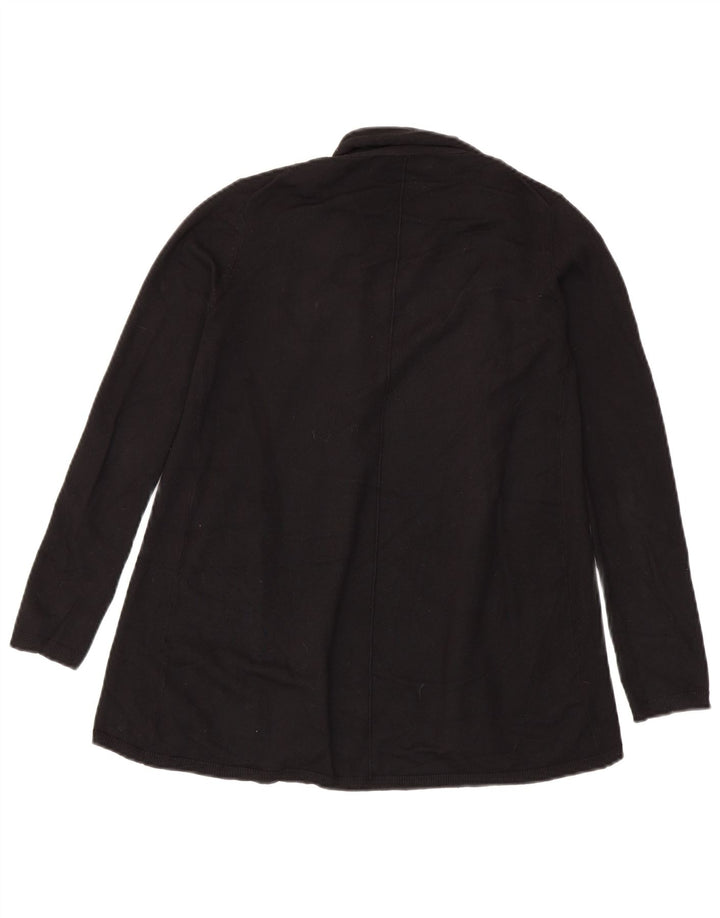 Zara Suéter Cardigan Aberto Feminino Reino Unido 10 Pequeno Preto