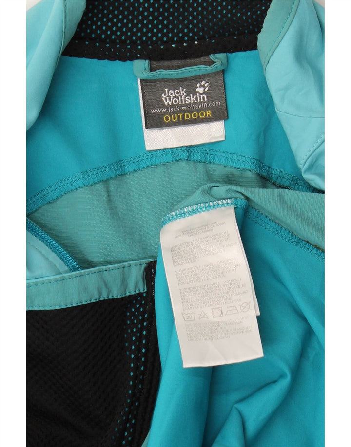 JACK WOLFSKIN Womens Tracksuit Top Jacket UK 10 Small Blue Colourblock