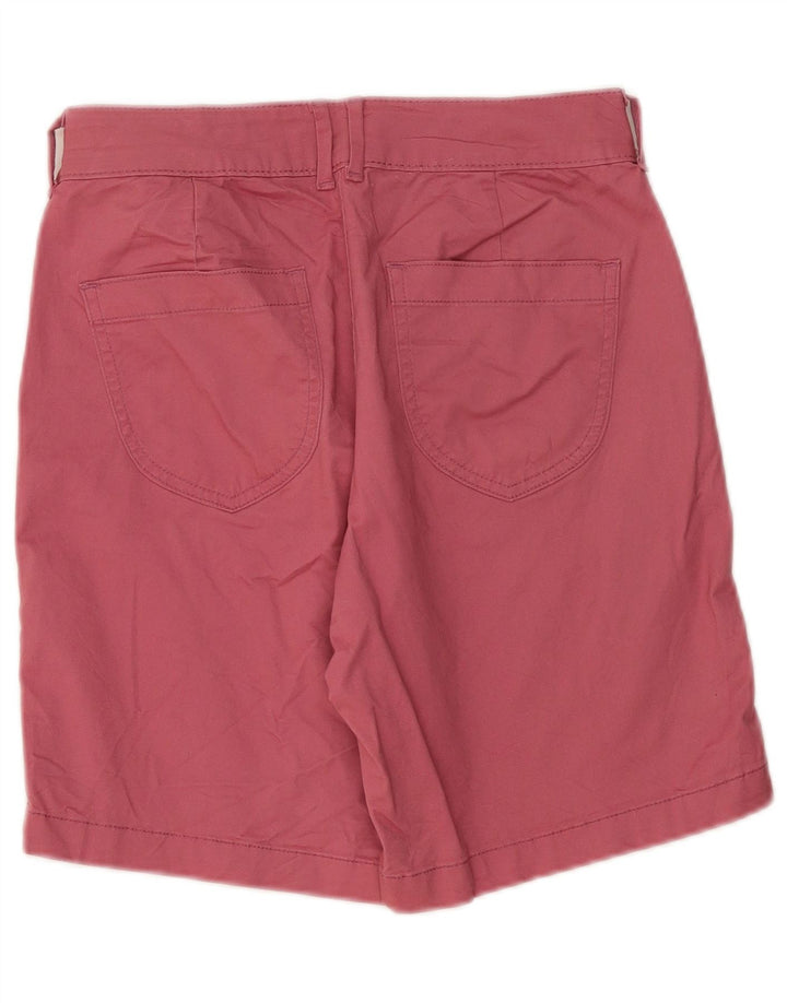 Shorts chino feminino LEE cintura média regular ajuste US 8 médio W30 algodão rosa