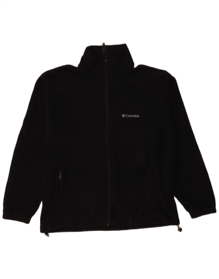 Jaqueta de lã masculina Columbia grande poliéster preto