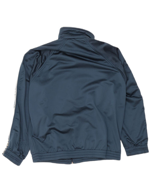 Diadora Mens Graphic Tracksuit Top Jacket UK 38 Poliéster Azul Médio
