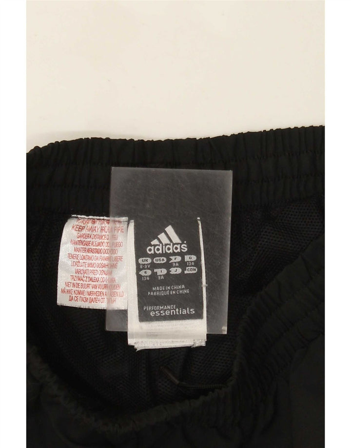 Calças de treino Adidas meninos 8-9 anos preto poliéster