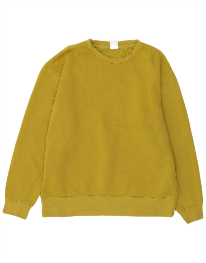 Zara moletom masculino jumper médio algodão amarelo