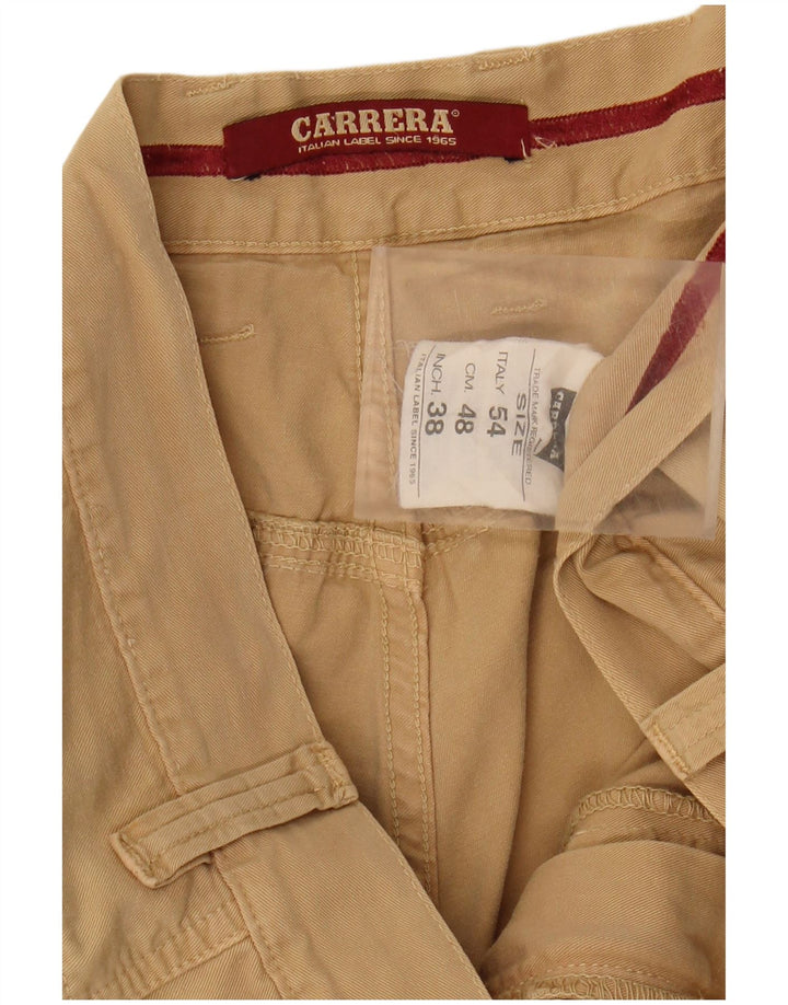 Shorts cargo masculino CARRERA W38 XL algodão bege