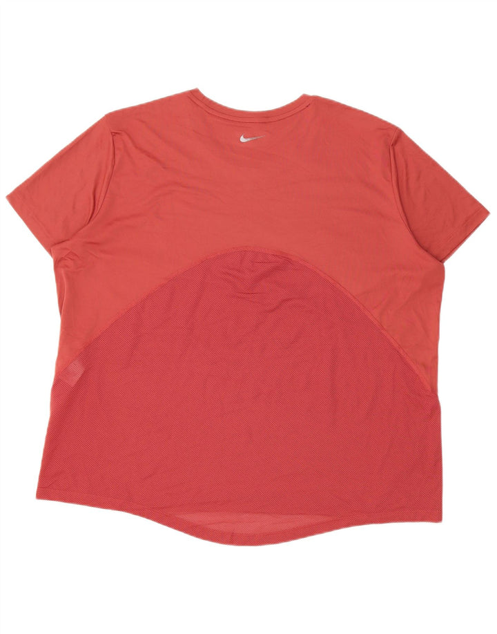 Camiseta Nike Feminina Dri Fit Top UK 18 XL Rosa Poliéster