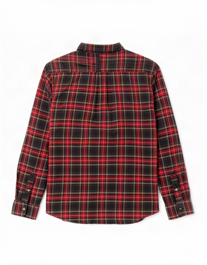 Camisa masculina de flanela Chaps 2XL algodão xadrez vermelho