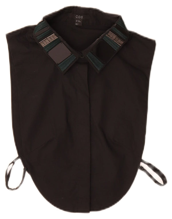Cos Camisa Feminina Gola Destacável Falsa XS Algodão Preto