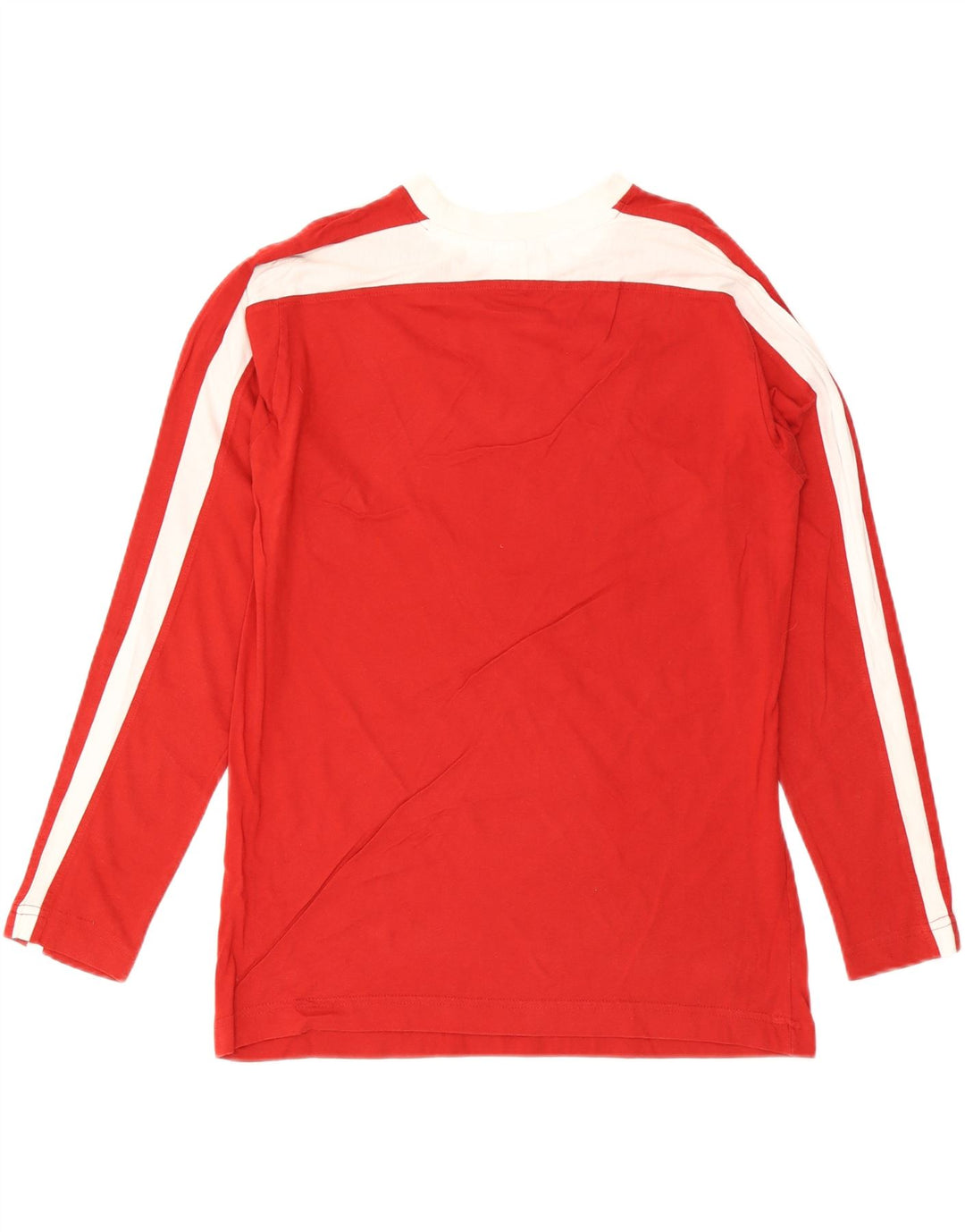PUMA Mens Graphic Top Manga Longa Médio Vermelho Colorblock