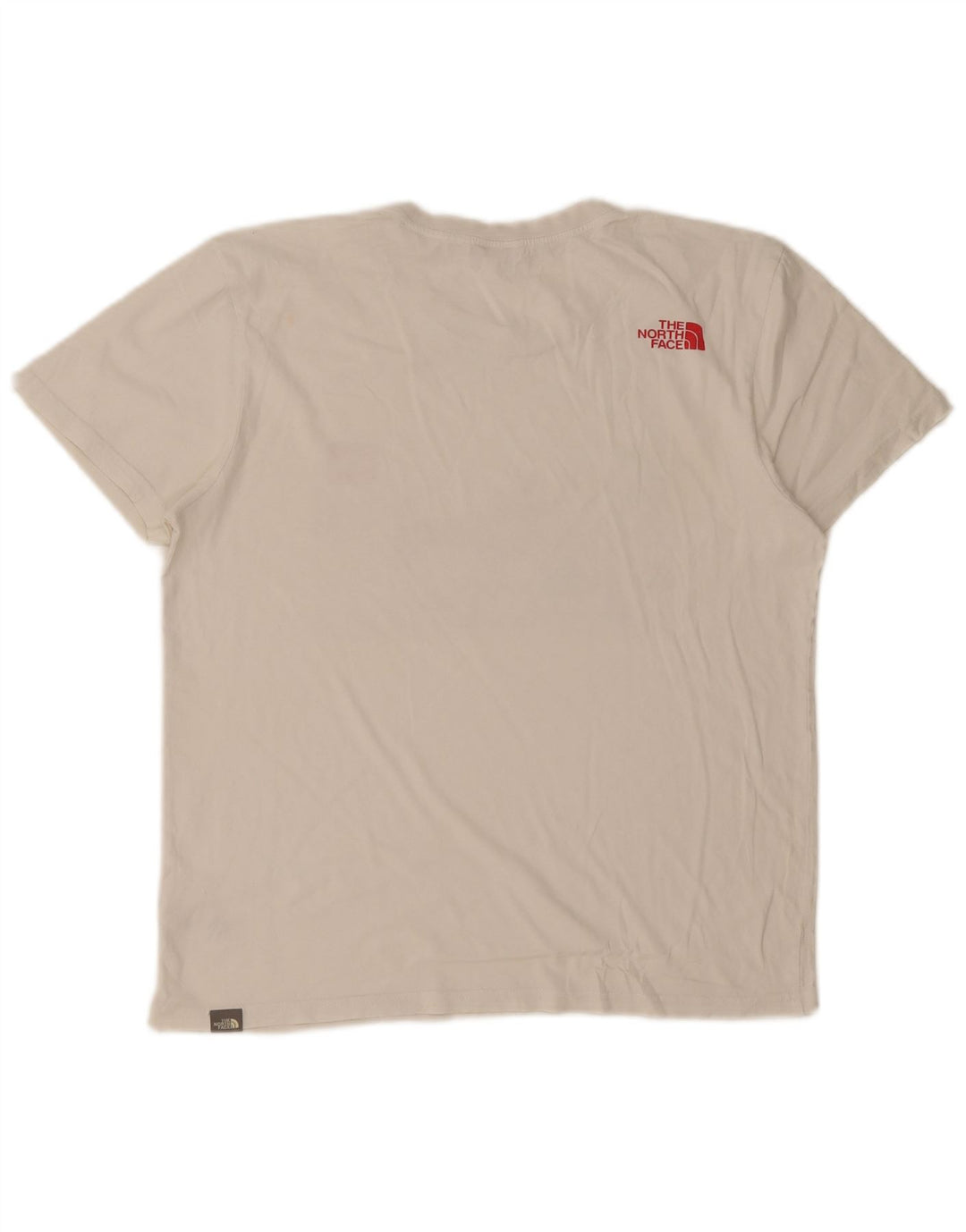 Camiseta gráfica masculina The North Face Top médio algodão branco