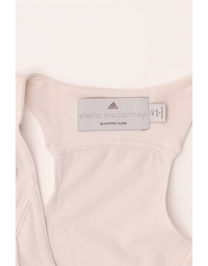 Colete gráfico Adidas feminino Stella McCartney Top IT 40 pequeno branco