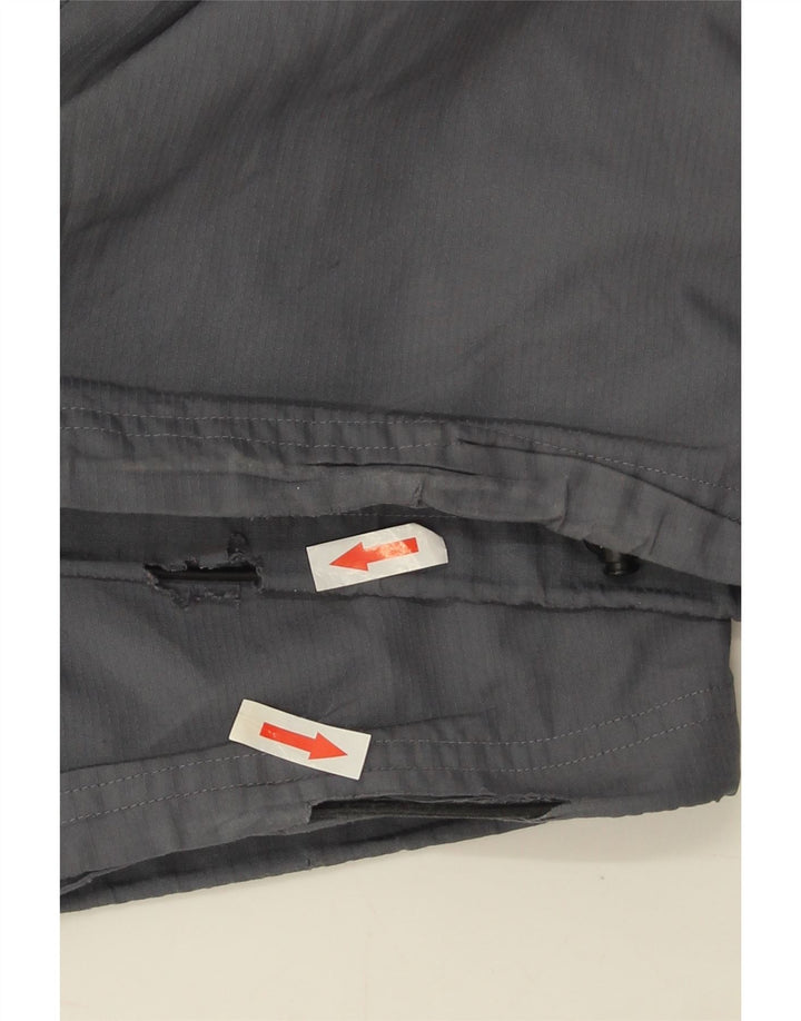 Calça de treino masculina Adidas Climalite grande cinza colorblock poliéster