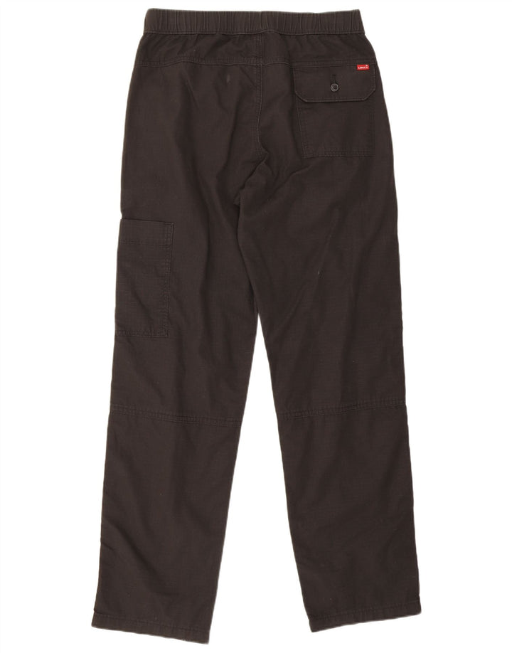 Calça cargo reta masculina Levi's pequena W28 L30 algodão preto