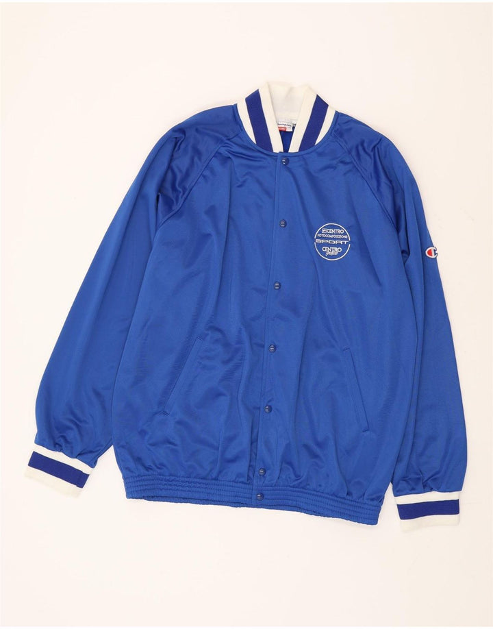 Champion Mens Loose Fit Treino Top Jaqueta XL Poliéster Azul