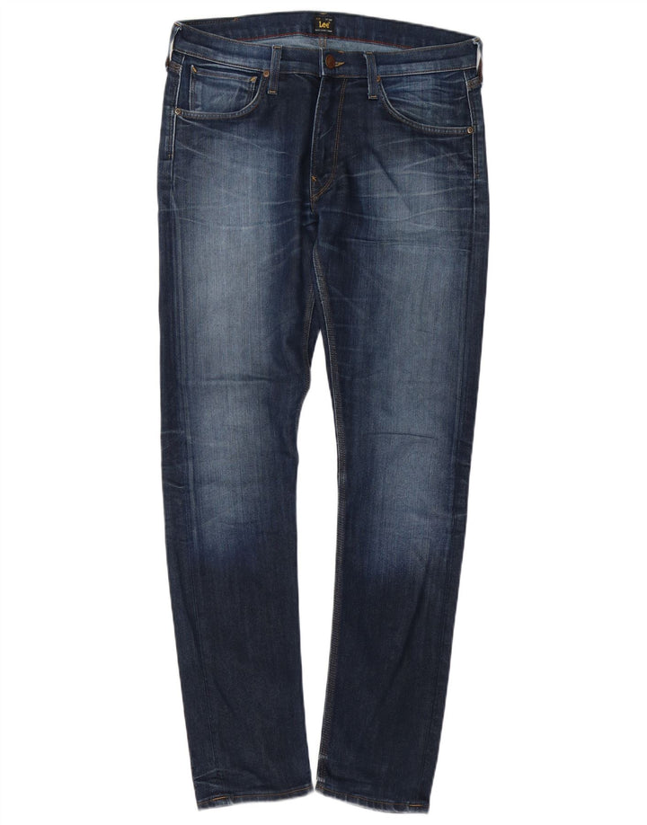 LEE Masculino Luke Slim Jeans W32 L32 Azul Algodão