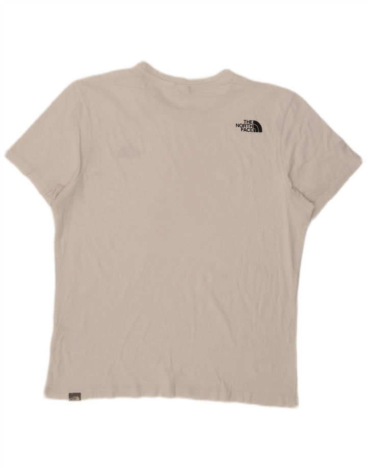 Camiseta masculina THE NORTH FACE top grande de algodão branco