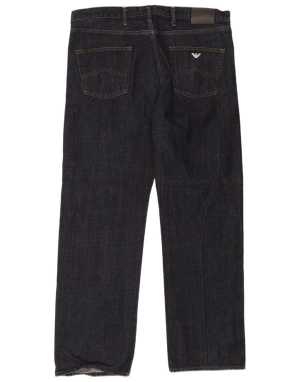 Calça jeans reta masculina Armani W40 L32 algodão azul marinho