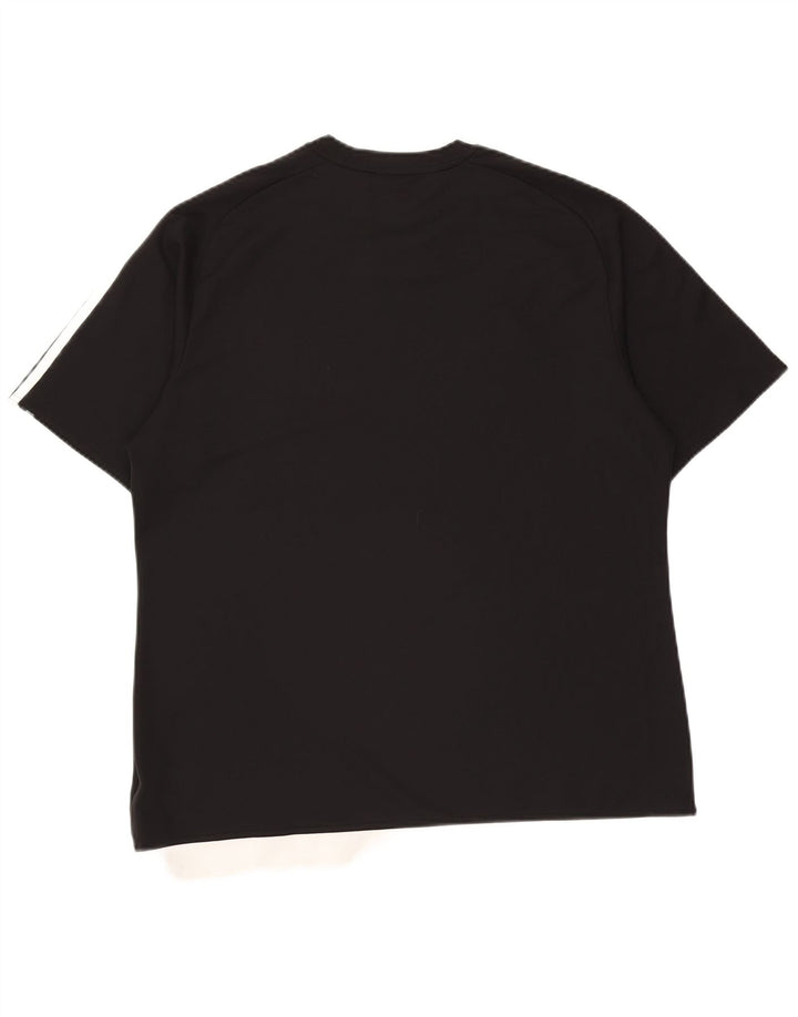 Adidas Mens Climalite Camiseta Top XL Preto Poliéster