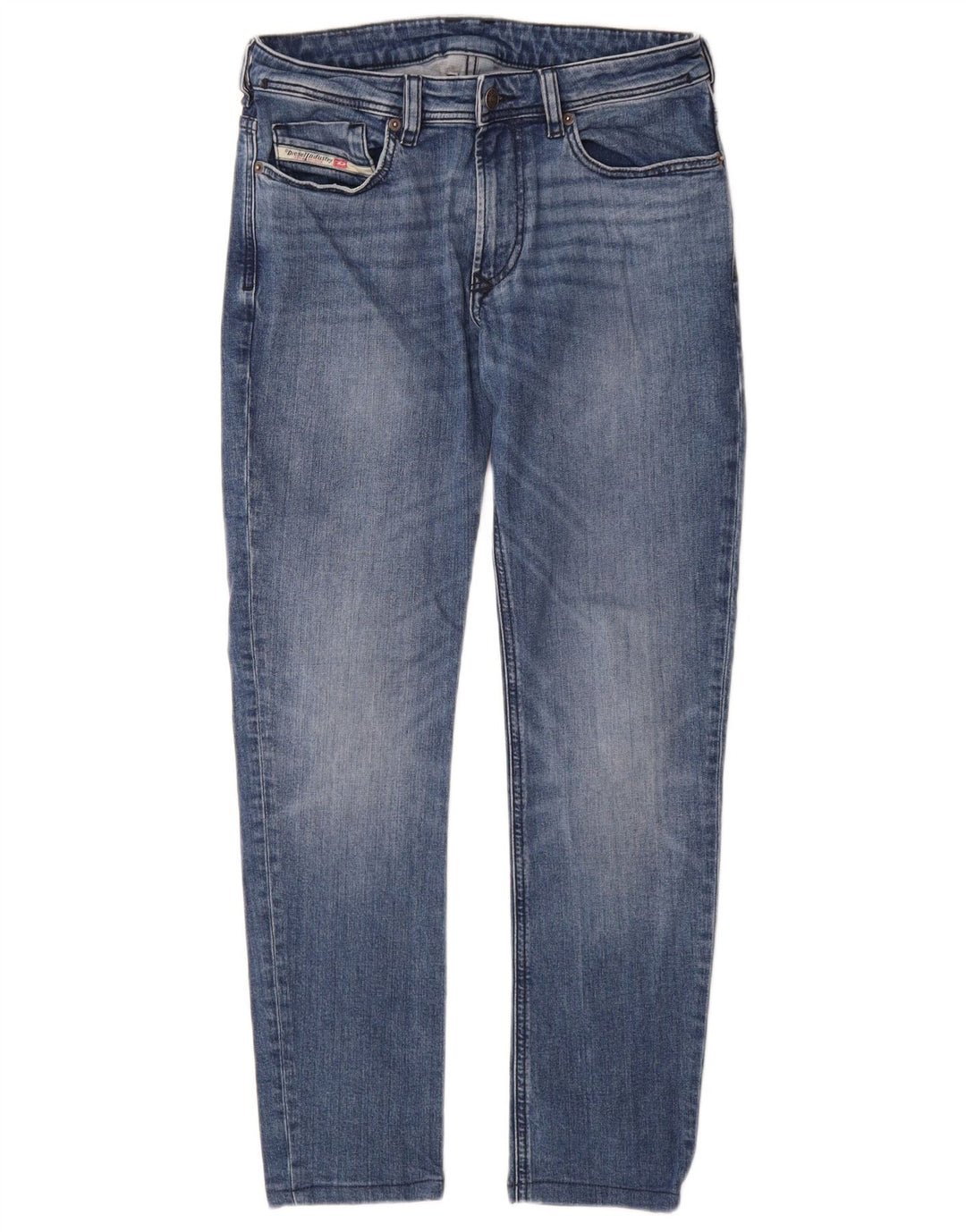 Jeans Slim Feminino Diesel W29 L29 Azul Algodão