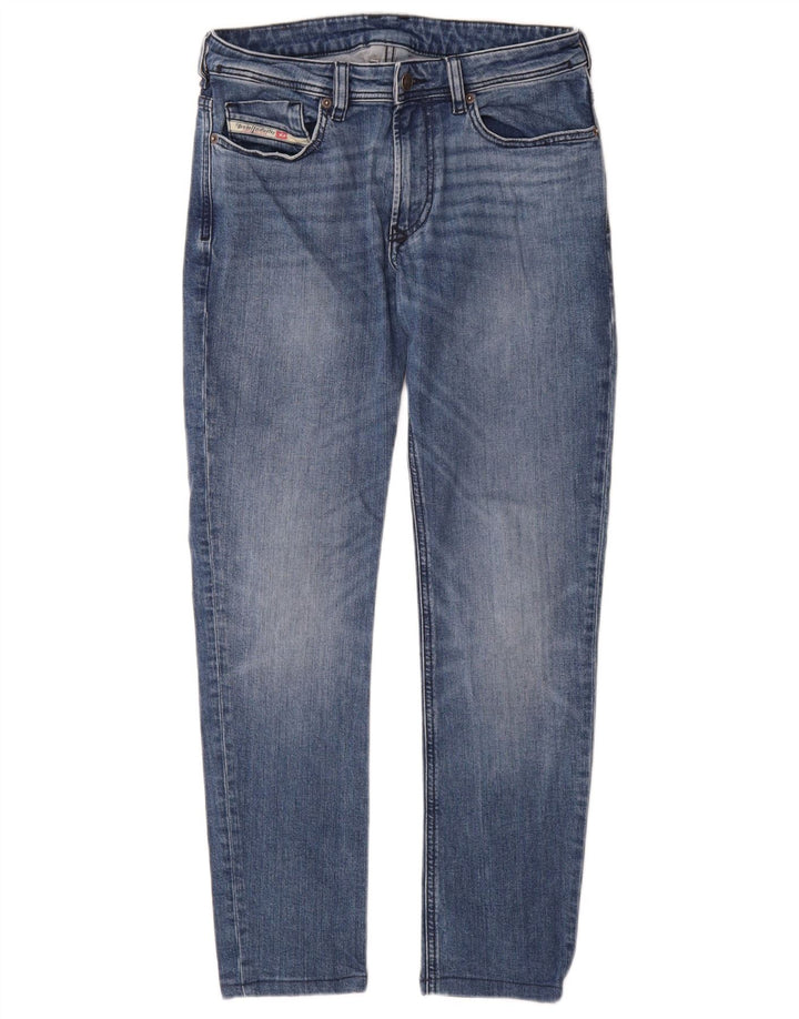 Jeans Slim Feminino Diesel W29 L29 Azul Algodão