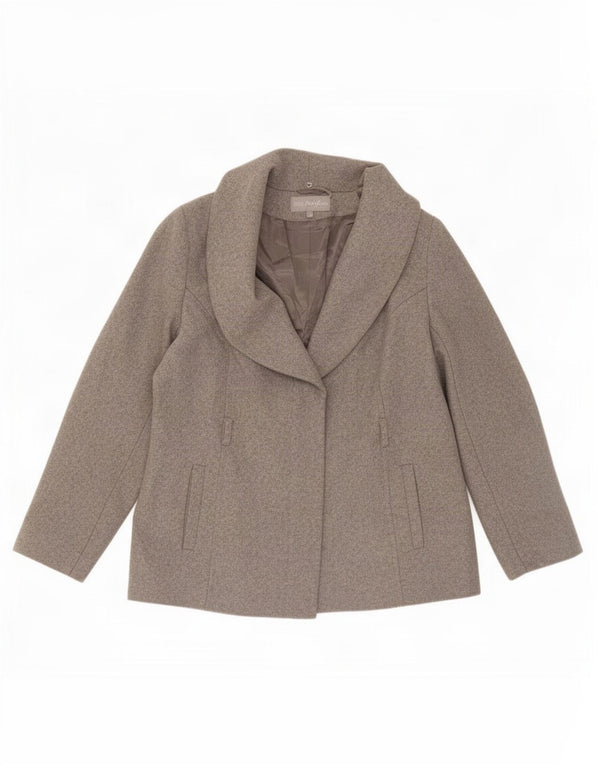 Jaqueta bomber feminina Marks & Spencer Portfolio UK 18 XL cinza nova lã