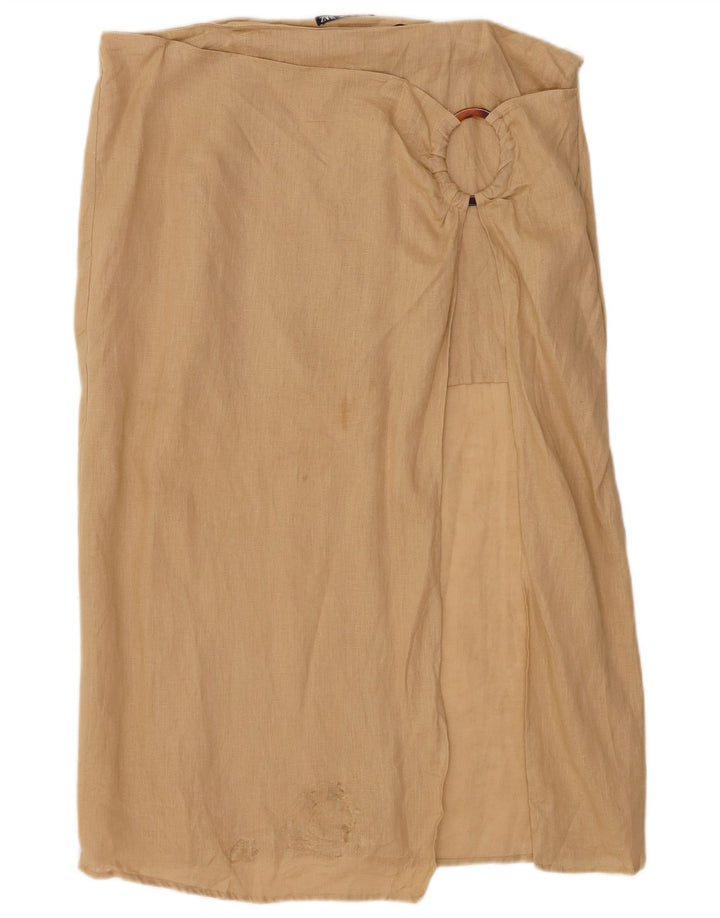 Saia sarongue feminina Zara 2XL W34 bege