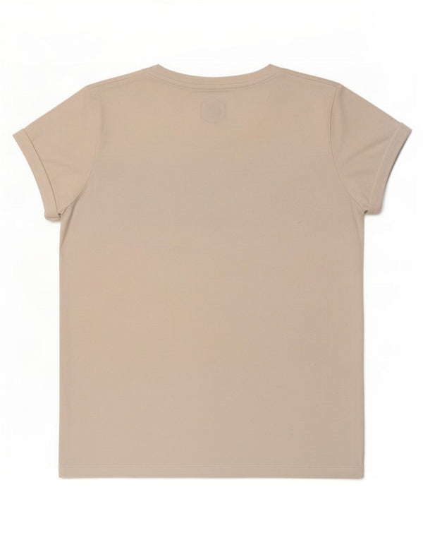Camiseta feminina Asics Graphic UK 14 médio branco colorblock