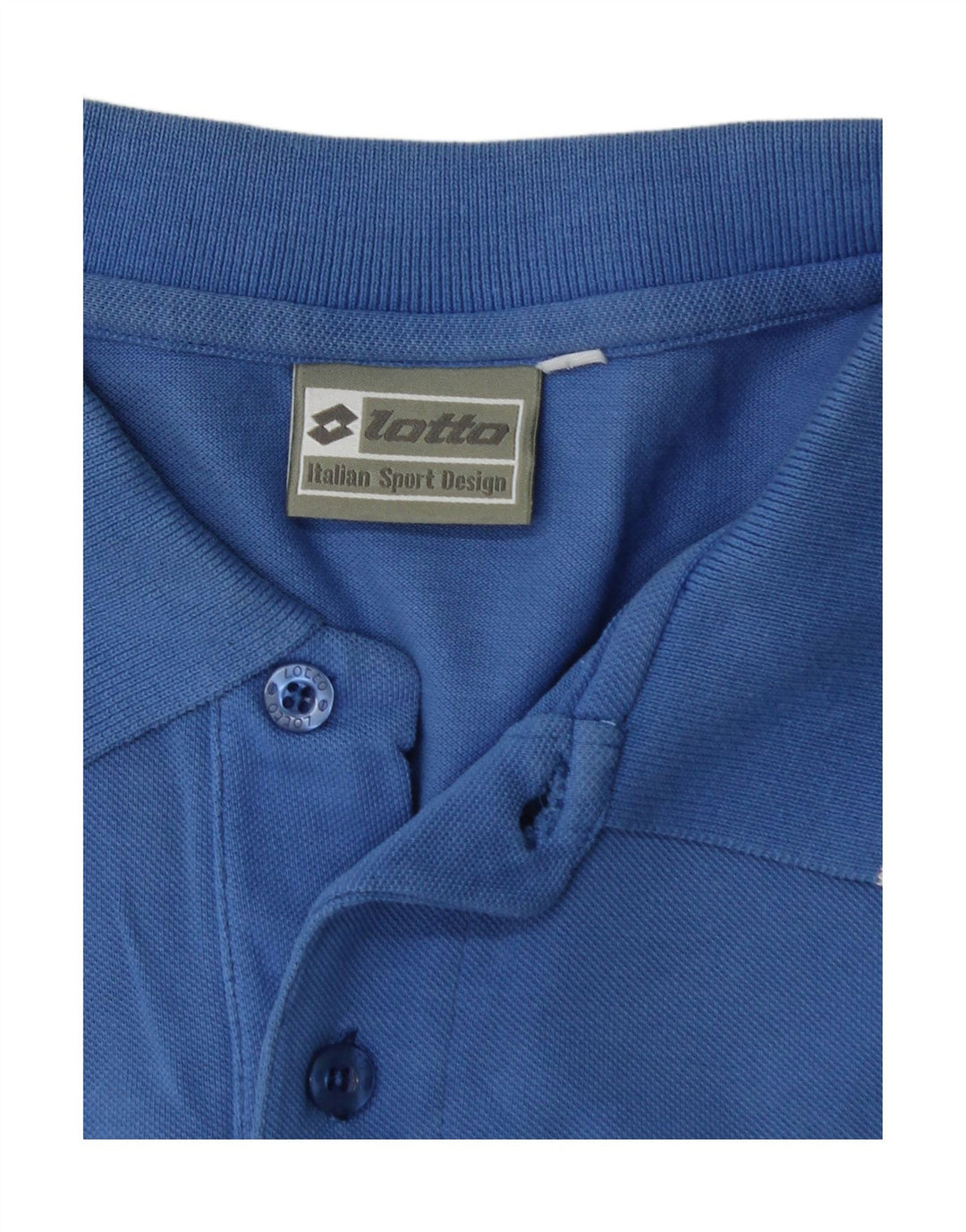 Camisa polo masculina LOTTO XL algodão azul