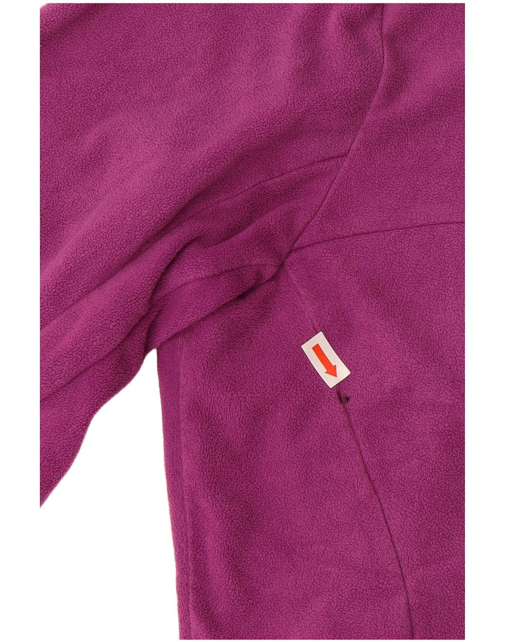 Jaqueta feminina de lã Omni-Wick COLUMBIA Reino Unido 12 poliéster roxo médio