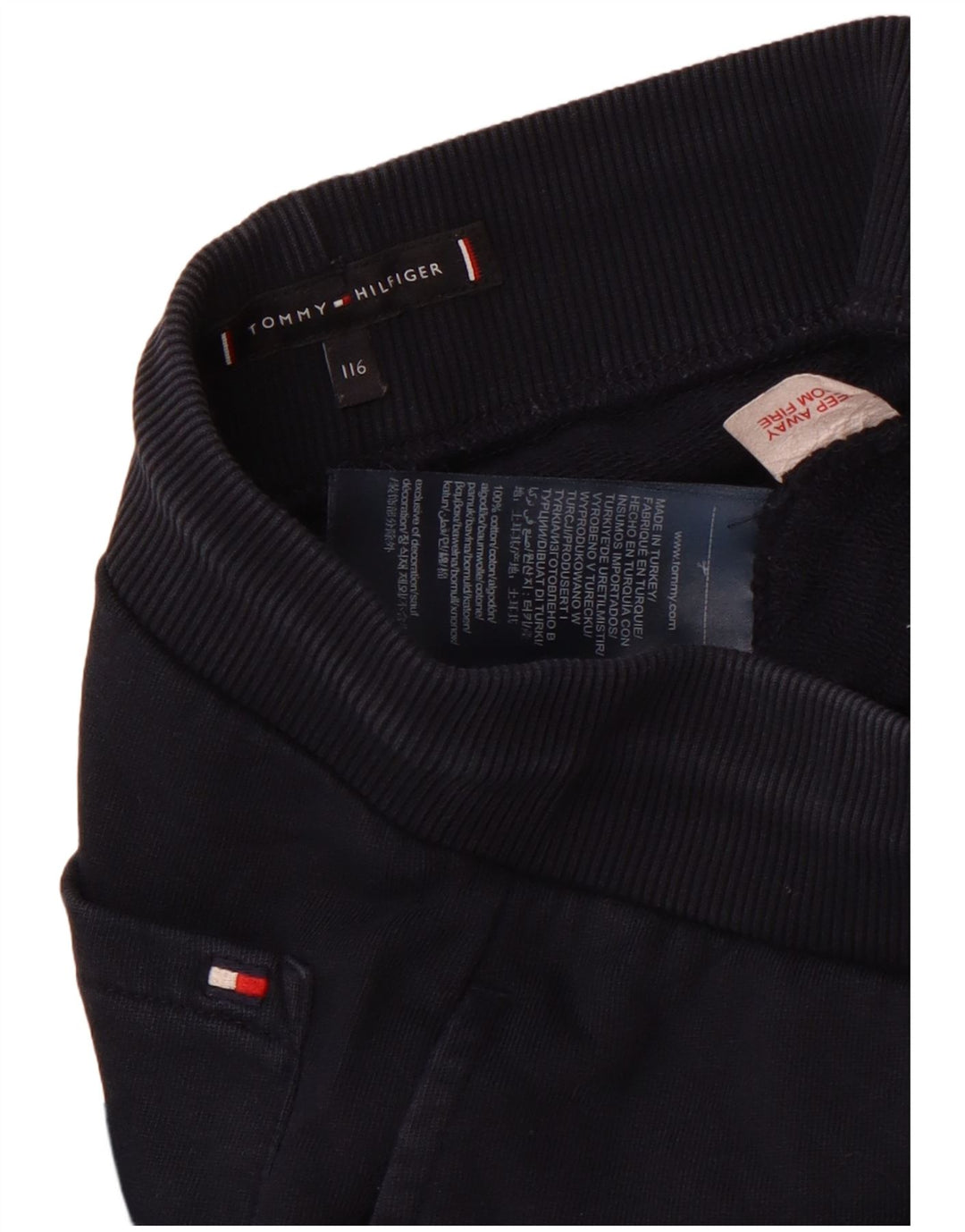 Tommy Hilfiger Meninos Calças de treino gráfico Joggers 5-6 anos Azul marinho