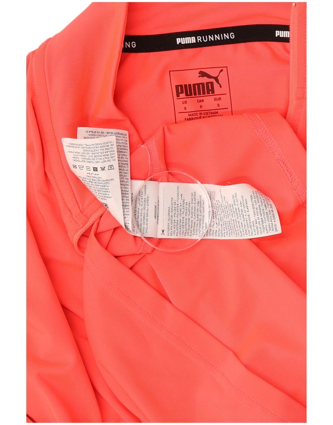 Puma Mens Running Zip Neck Pulôver Treino Top Pequeno Poliéster Rosa