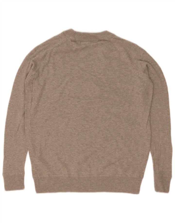 Suéter masculino Marks & Spencer com gola redonda XS algodão cinza