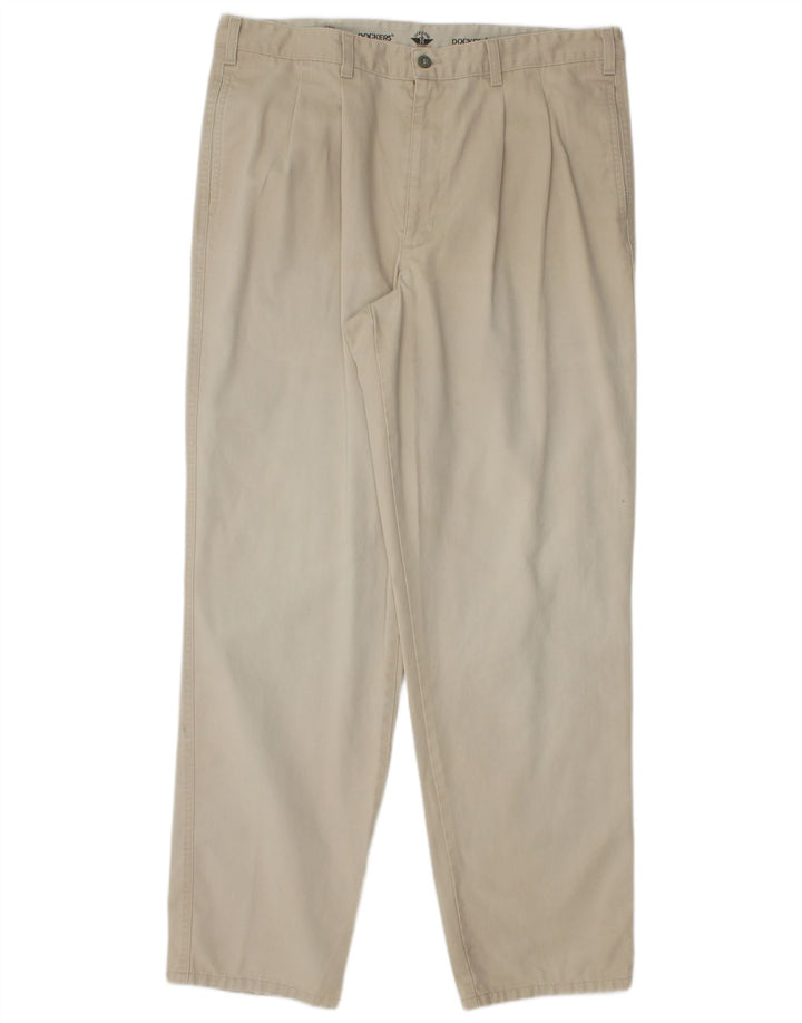 Calça Chino Masculina DOCKERS Pegged W38 L34 Bege