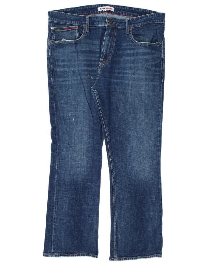 TOMMY HILFIGER Masculino Bootcut Jeans W36 L28 Azul Algodão
