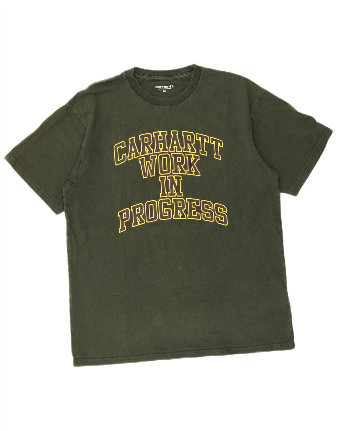 Camiseta masculina gráfica CARHARTT de algodão verde médio
