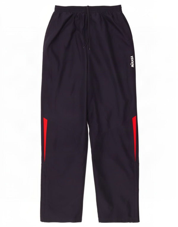 Vintage Mens Tracksuit Trousers 2XL Navy Blue Colourblock Polyester
