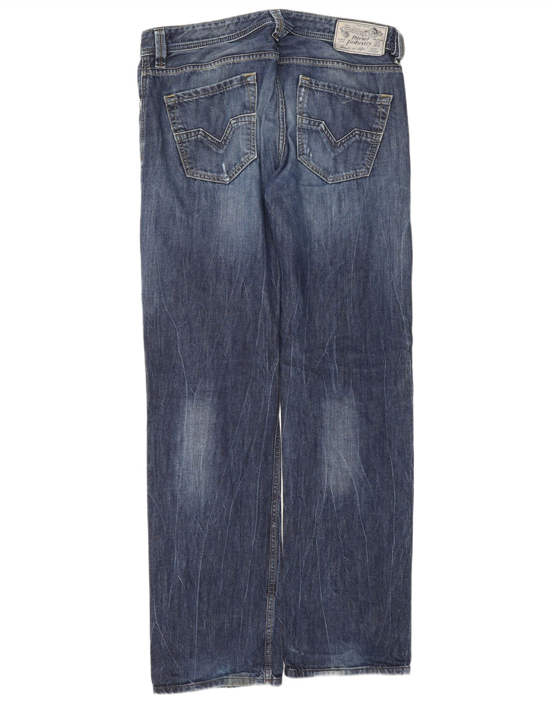 Jeans retos masculinos Diesel W32 L32 algodão azul