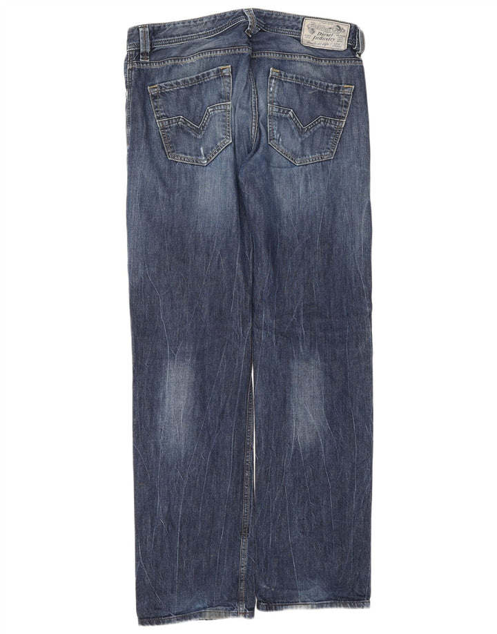 Jeans retos masculinos Diesel W32 L32 algodão azul