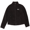 Jaqueta de lã feminina L.L.BEAN Reino Unido 16 grande poliéster preto