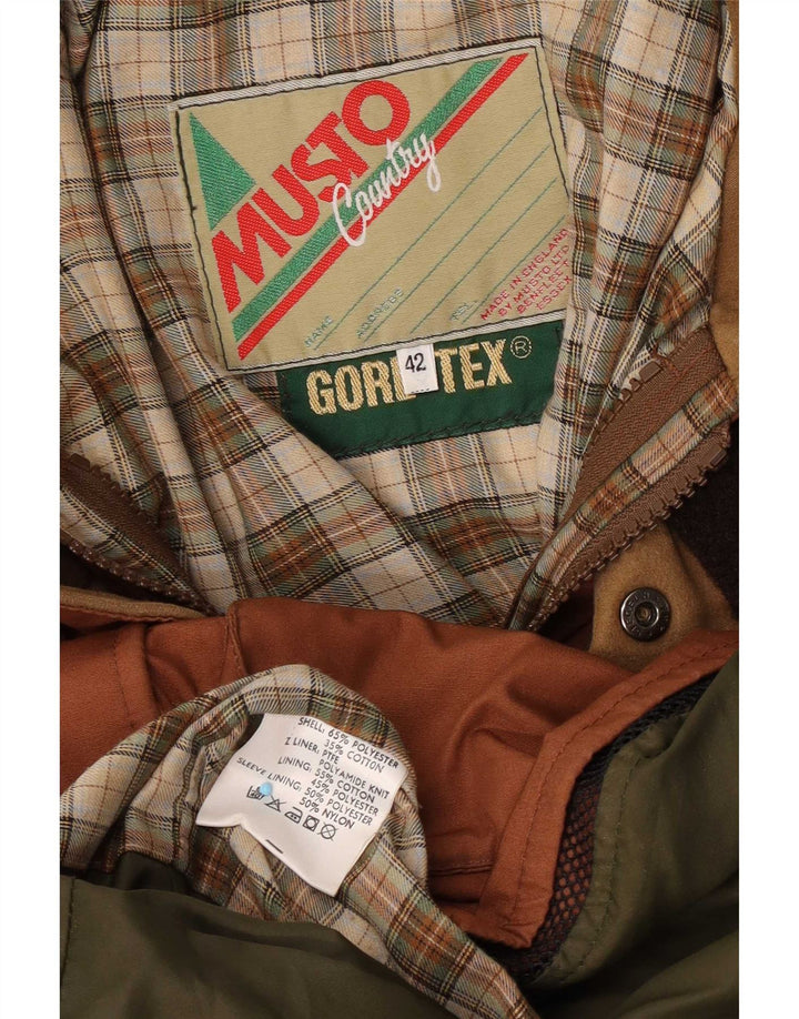 Jaqueta utilitária masculina Musto UK 42 XL poliéster marrom