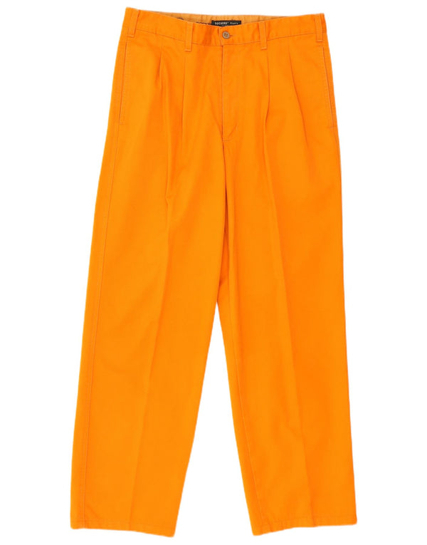 Calça Chino Masculina Dockers Pegged W33 L30 Algodão Laranja