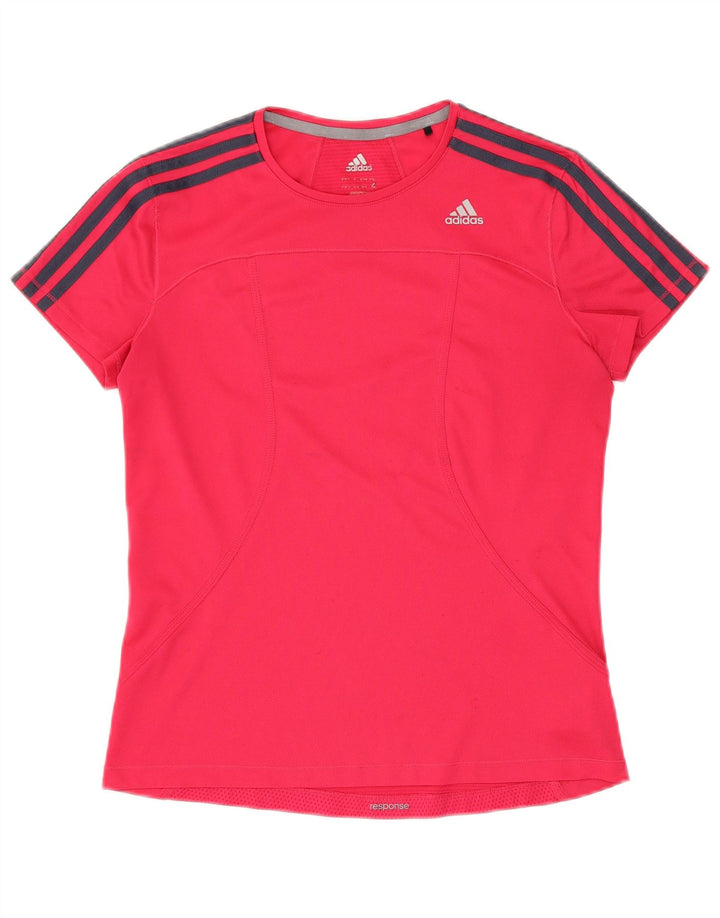 Camiseta Adidas Climalite Feminina Top UK 14 Médio Rosa Poliéster