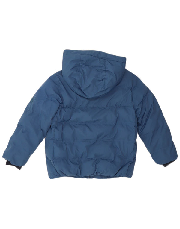 Jaqueta acolchoada com capuz Zara Boys 8-9 anos azul poliéster