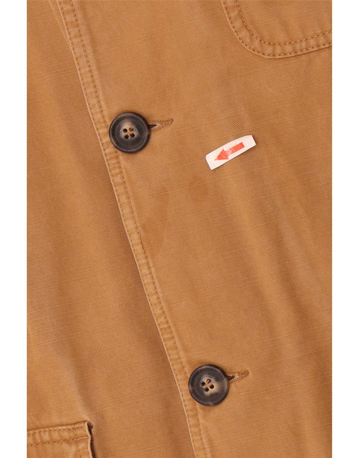 Jaqueta corta-vento masculina Marlboro Classics UK 42 XL algodão marrom