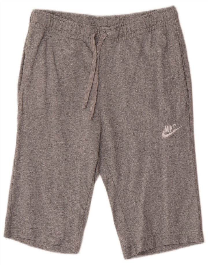 Nike Mens Sport Shorts Pequeno Algodão Cinza