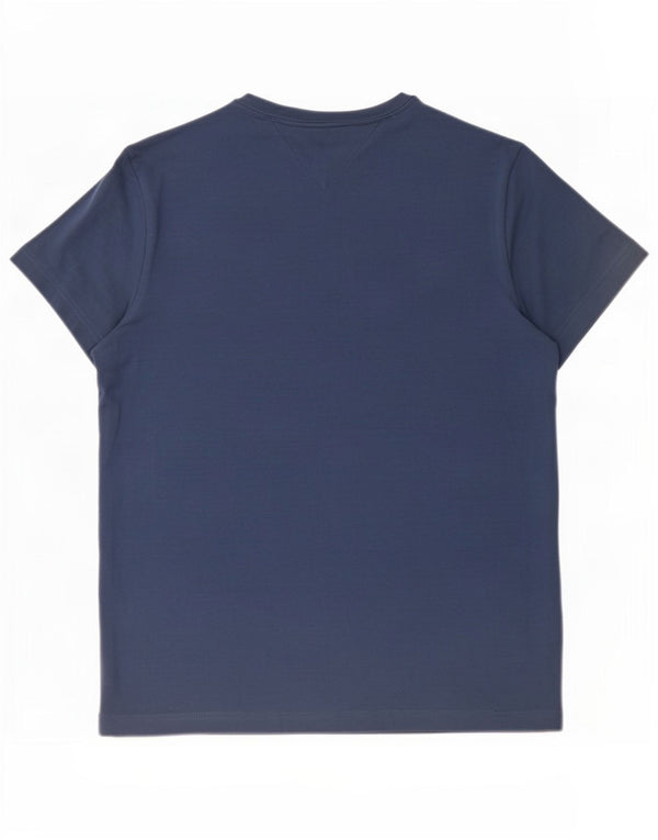 Camiseta masculina Tommy Hilfiger Slim Fit Top XL Azul Marinho Algodão