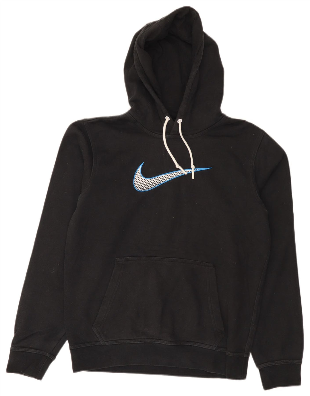 Jumper com capuz gráfico masculino Nike pequeno algodão preto