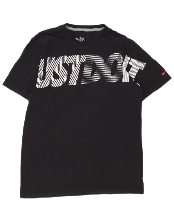 Camiseta Nike Masculina Standard Fit Graphic Top UK 38/40 Médio Algodão Preto