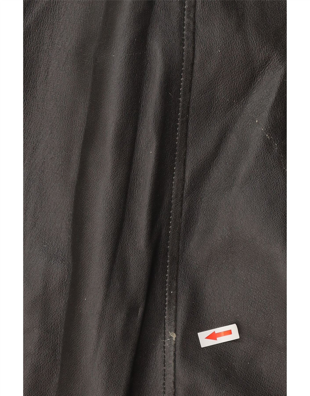 Jaqueta de couro militar masculina vintage IT 54 2XL couro preto